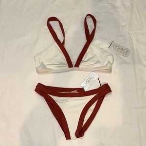 L*space Farrah Bikini Top - Size M / Color White